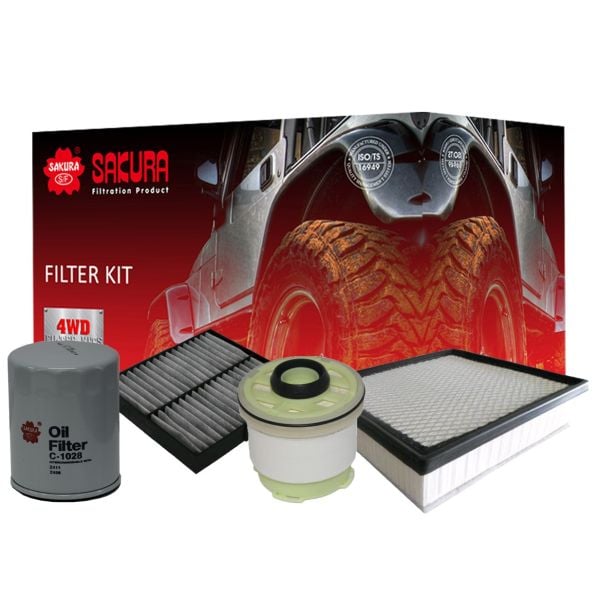 Sakura K-18330 Filter Service Kit fits Mitsubishi Triton MQ/MR Pajero Sport QE 4N15