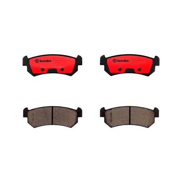 Brembo P10001N NAO Series Premium Ceramic Brake Pad Set Rear