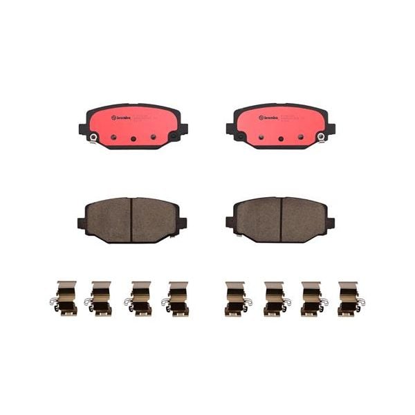 Brembo P11032N NAO Series Premium Ceramic Brake Pad Set Rear