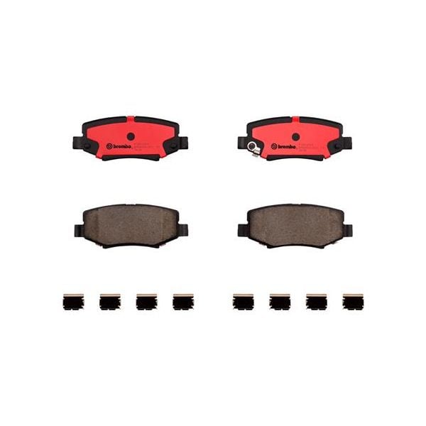 Brembo P18024N NAO Series Premium Ceramic Brake Pad Set Rear