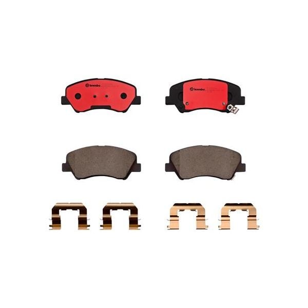 Brembo P18025N NAO Series Premium Ceramic Brake Pad Set Front