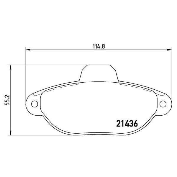 Brembo P23160 Original Replacement LOW-MET Brake Pad Set