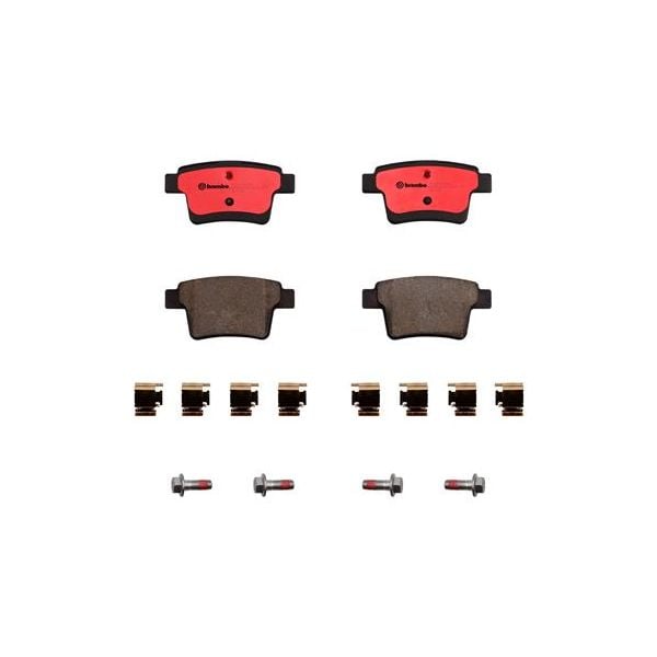 Brembo P24063N NAO Series Premium Ceramic Brake Pad Set Rear