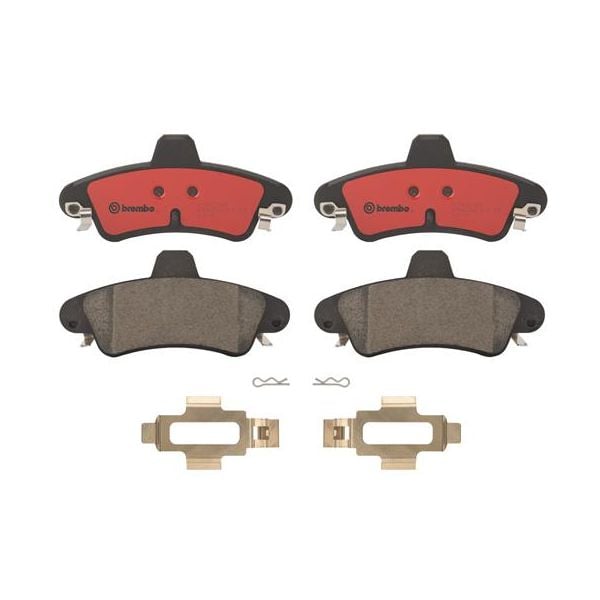 Brembo P24070N NAO Series Premium Ceramic Brake Pad Set Rear