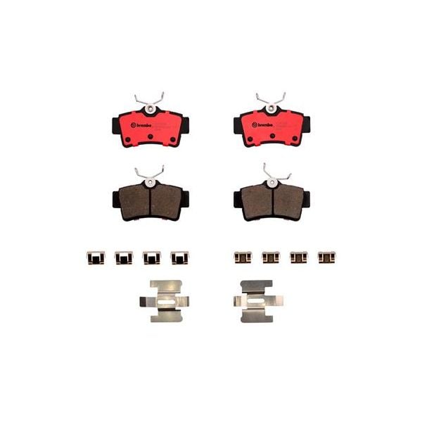 Brembo P24133N NAO Series Premium Ceramic Brake Pad Set Rear