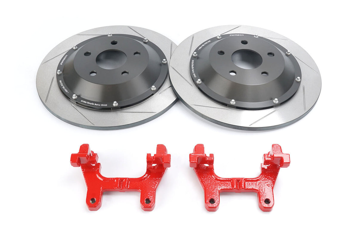 Paragon 2-piece Rotors Rear Pair 350x11mm - Honda Civic Type R FK8 ...