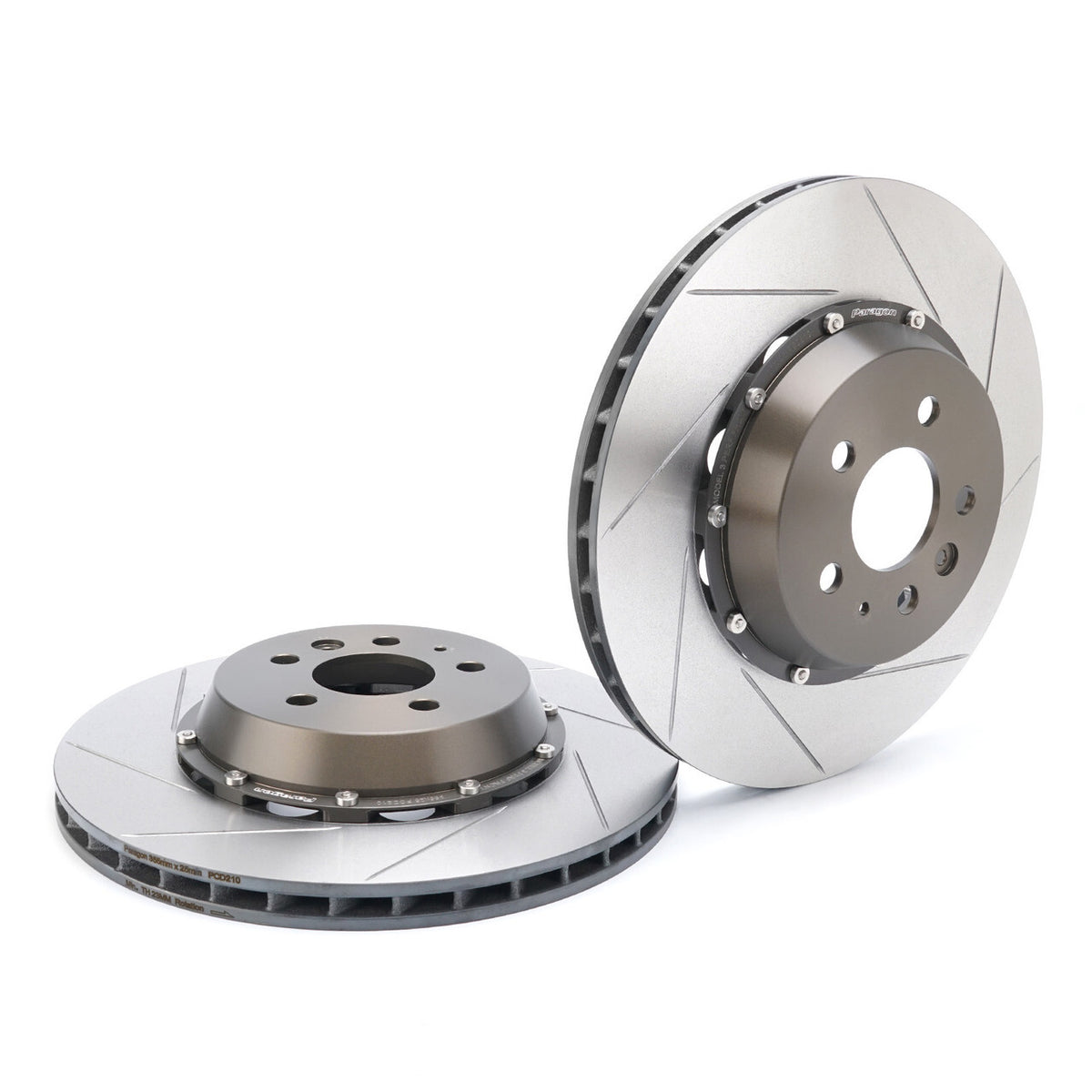 Paragon 2-piece Rotors Front Pair 355mm x 28mm Tesla Model 3 AWD ...