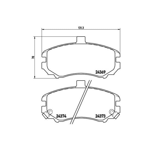 Brembo P30029N NAO Series Premium Ceramic Brake Pad Set Front