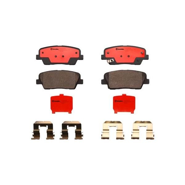 Brembo P30063N NAO Series Premium Ceramic Brake Pad Set Rear