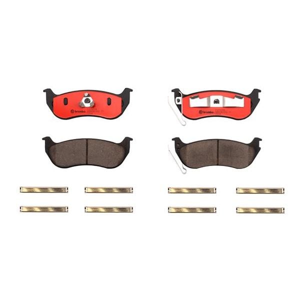 Brembo P37009N NAO Series Premium Ceramic Brake Pad Set Rear