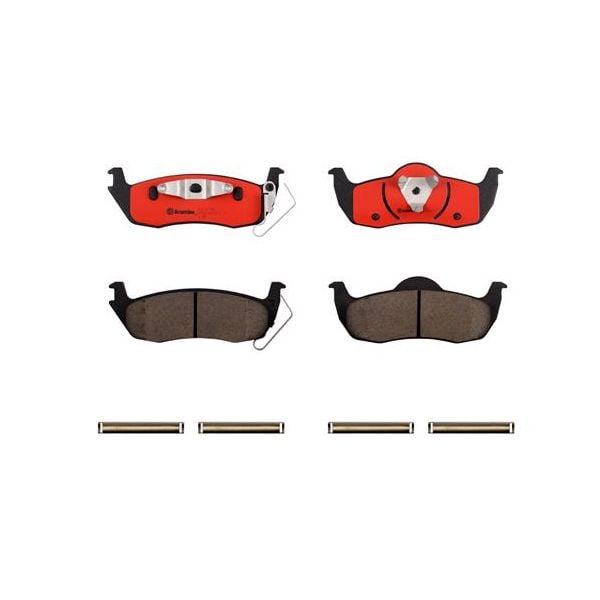 Brembo P37011N NAO Series Premium Ceramic Brake Pad Set Rear