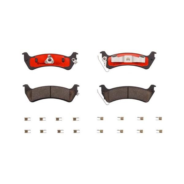 Brembo P37012N NAO Series Premium Ceramic Brake Pad Set Rear