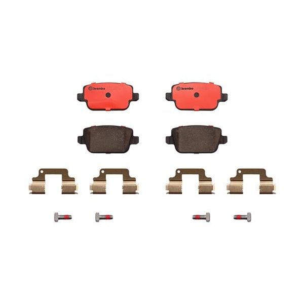 Brembo P44016N NAO Series Premium Ceramic Brake Pad Set Rear