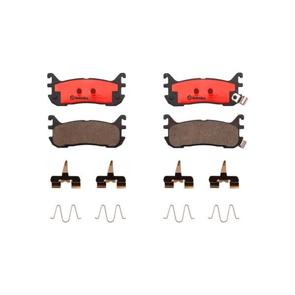 Brembo P49021N NAO Series Premium Ceramic Brake Pad Set Rear