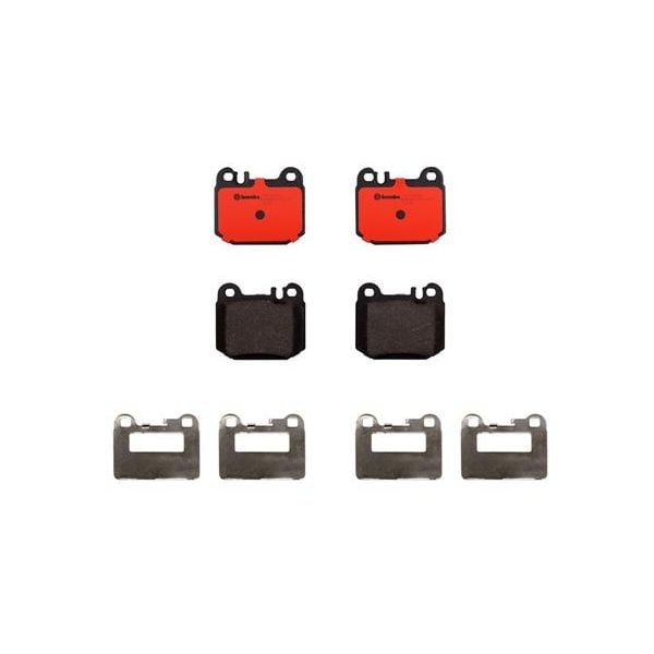 Brembo P50043N NAO Series Premium Ceramic Brake Pad Set Rear