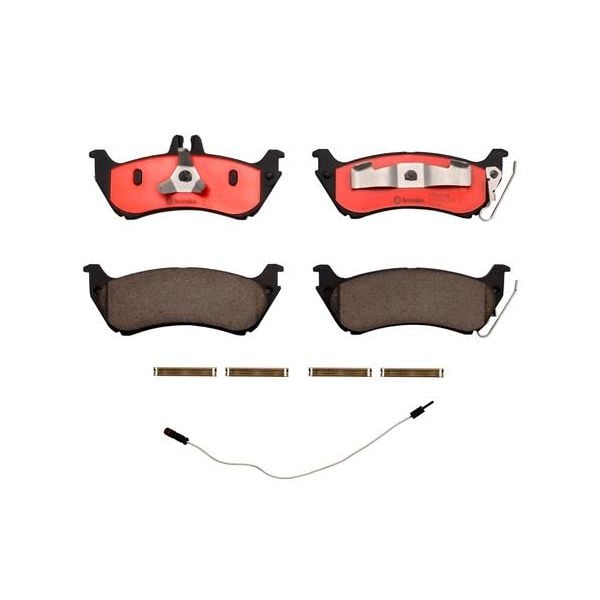 Brembo P50044N NAO Series Premium Ceramic Brake Pad Set Rear