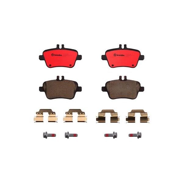 Brembo P50091N NAO Series Premium Ceramic Brake Pad Set Rear