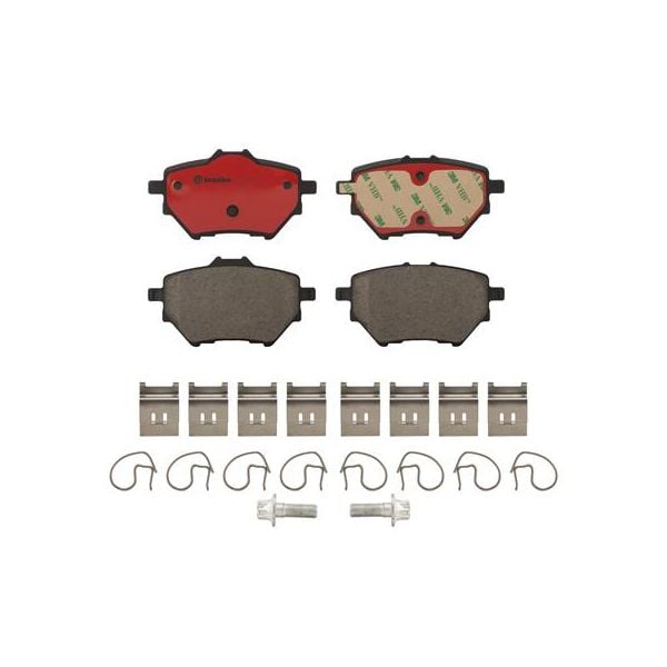 Brembo P61122N NAO Series Premium Ceramic Brake Pad Set Rear