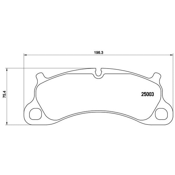 Brembo P65025 Original Replacement LOW-MET Brake Pad Set