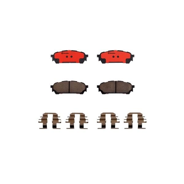 Brembo P78014N NAO Series Premium Ceramic Brake Pad Set Rear