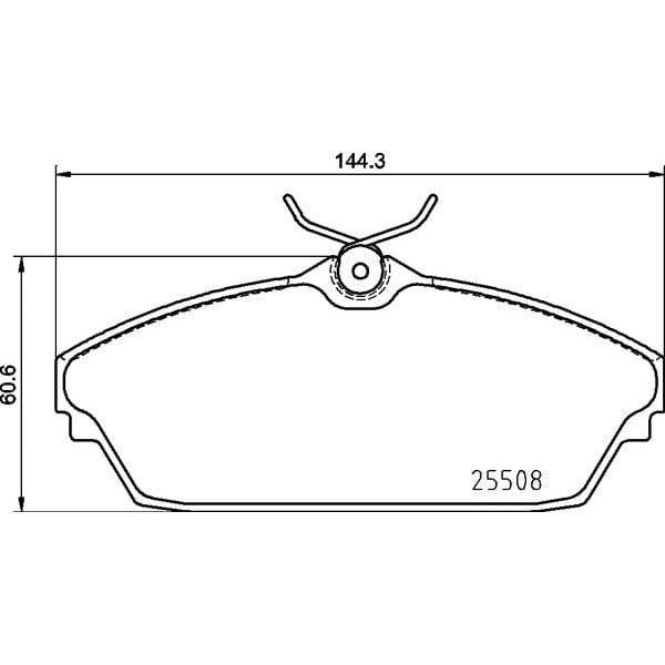 Brembo P82003N NAO Series Premium Ceramic Brake Pad Set Front