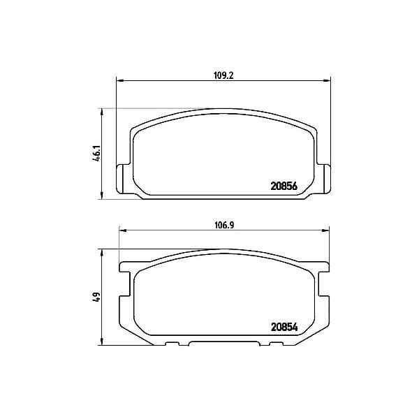 Brembo P83005N NAO Series Premium Ceramic Brake Pad Set Front