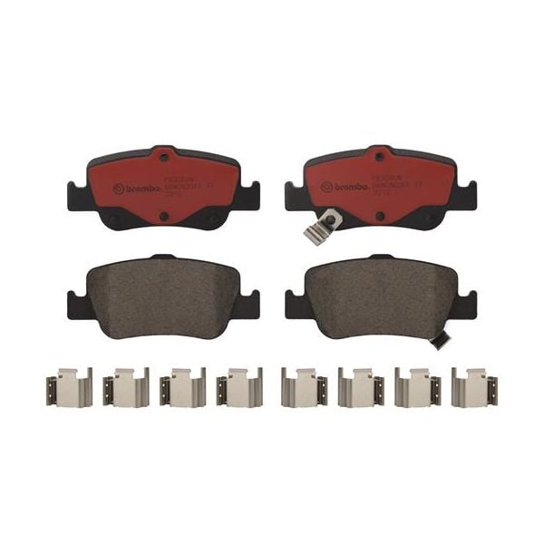 Brembo P83080N NAO Series Premium Ceramic Brake Pad Set Rear