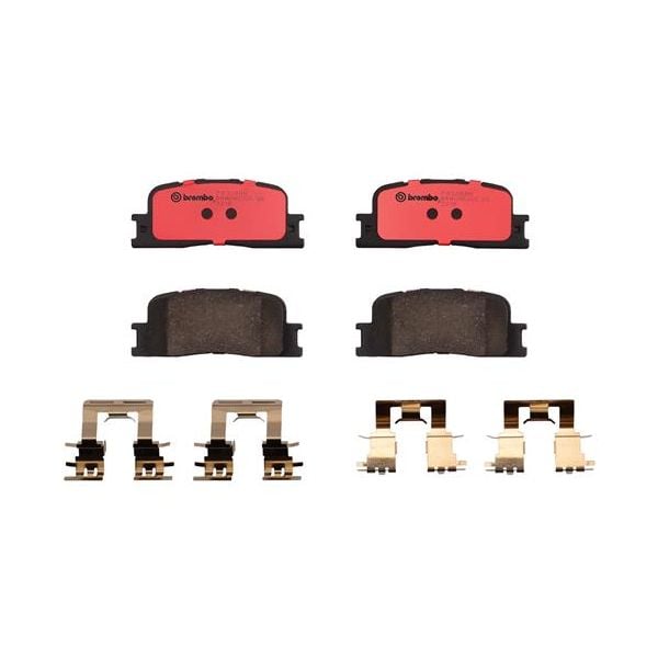 Brembo P83088N NAO Series Premium Ceramic Brake Pad Set Rear