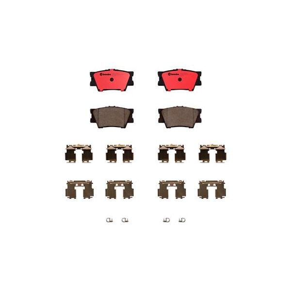 Brembo P83089N NAO Series Premium Ceramic Brake Pad Set Rear