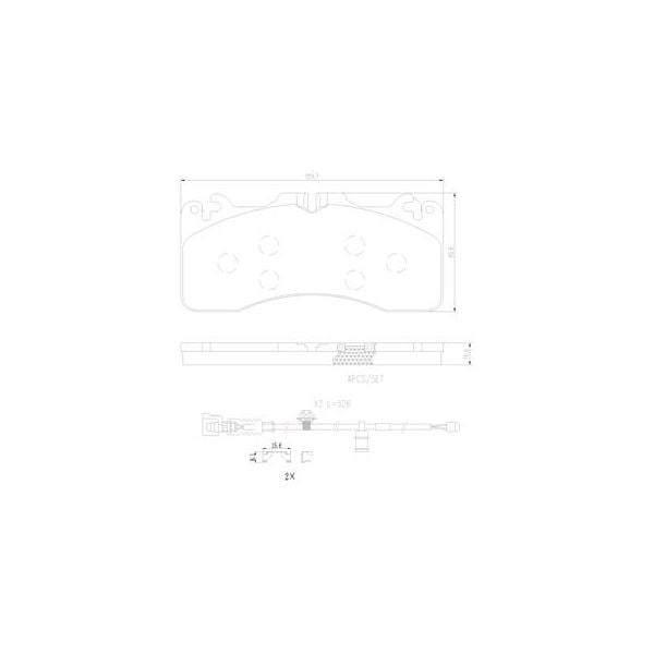 Brembo P83154N NAO Series Premium Ceramic Brake Pad Set Front