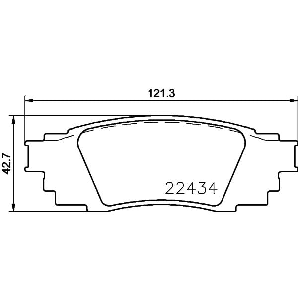 Brembo P83160N NAO Series Premium Ceramic Brake Pad Set Rear