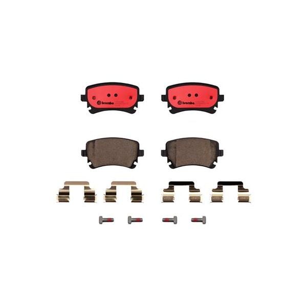 Brembo P85076N NAO Series Premium Ceramic Brake Pad Set Rear