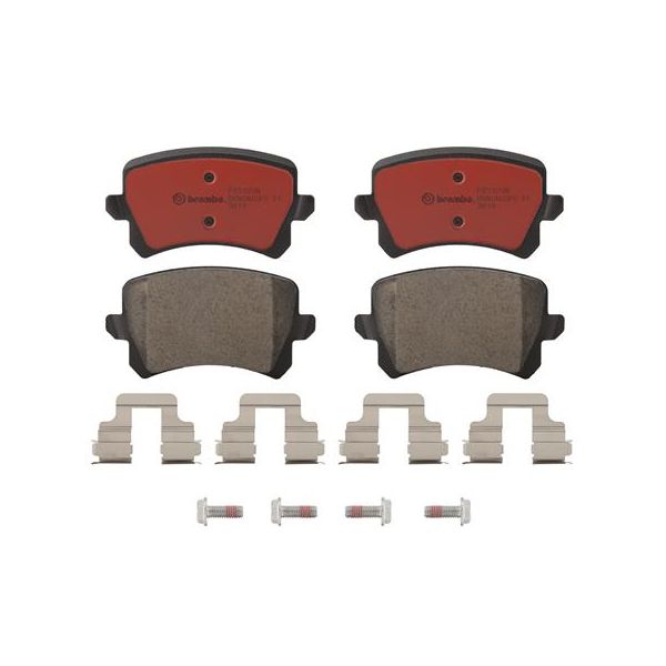 Brembo P85109N NAO Series Premium Ceramic Brake Pad Set Rear