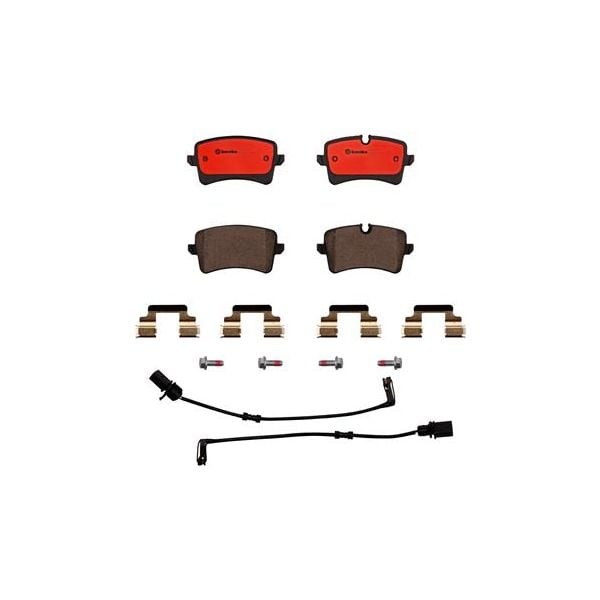 Brembo P85117N NAO Series Premium Ceramic Brake Pad Set Rear