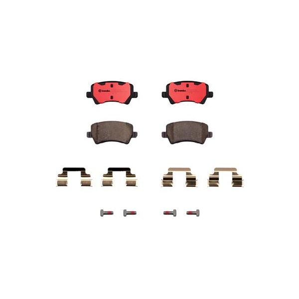 Brembo P86021N NAO Series Premium Ceramic Brake Pad Set Rear