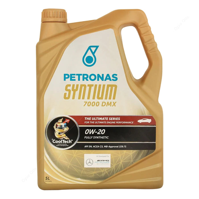 PETRONAS 0W-20 Syntium 7000 DMX SN C5 Engine Oil 5L (70293M12EU)