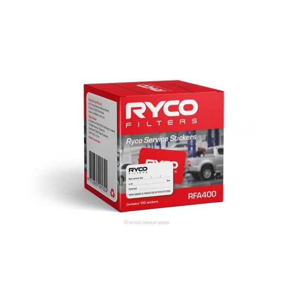 Ryco RFA400 Service Stickers