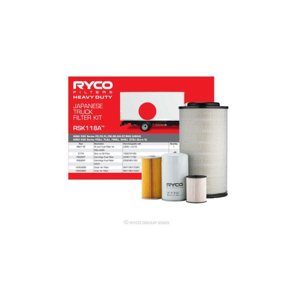 Ryco RSK118A Filter Service Kit