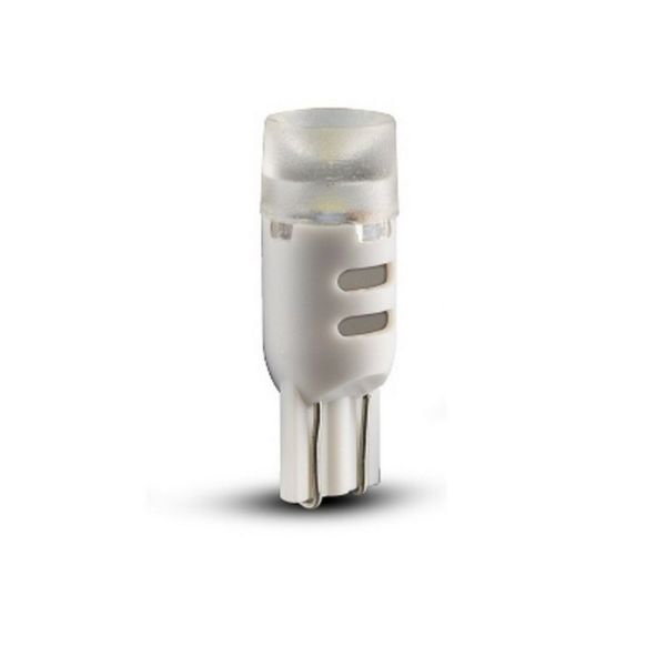 LED Autolamps T10W-12 White LED Wedge Globe Micro Size LED Globe 12V 85LM