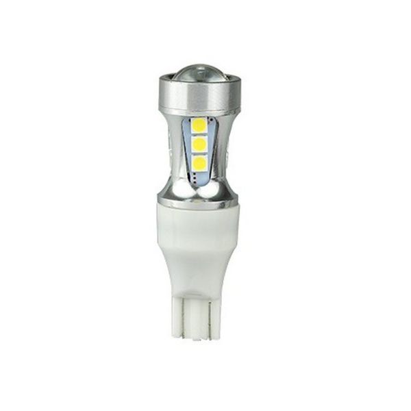 LED Autolamps T15WM White LED Wedge Globe 12/24V Illumination W2.1X9.5D W5W