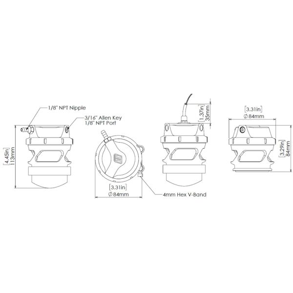 TurboSmart TS-0208-1111 BOV ProPort GenV Blue