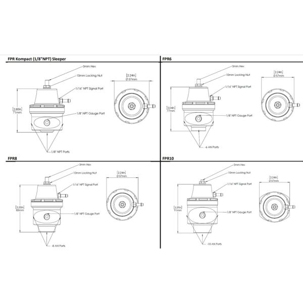 TurboSmart TS-0404-1033 FPR8 Purple