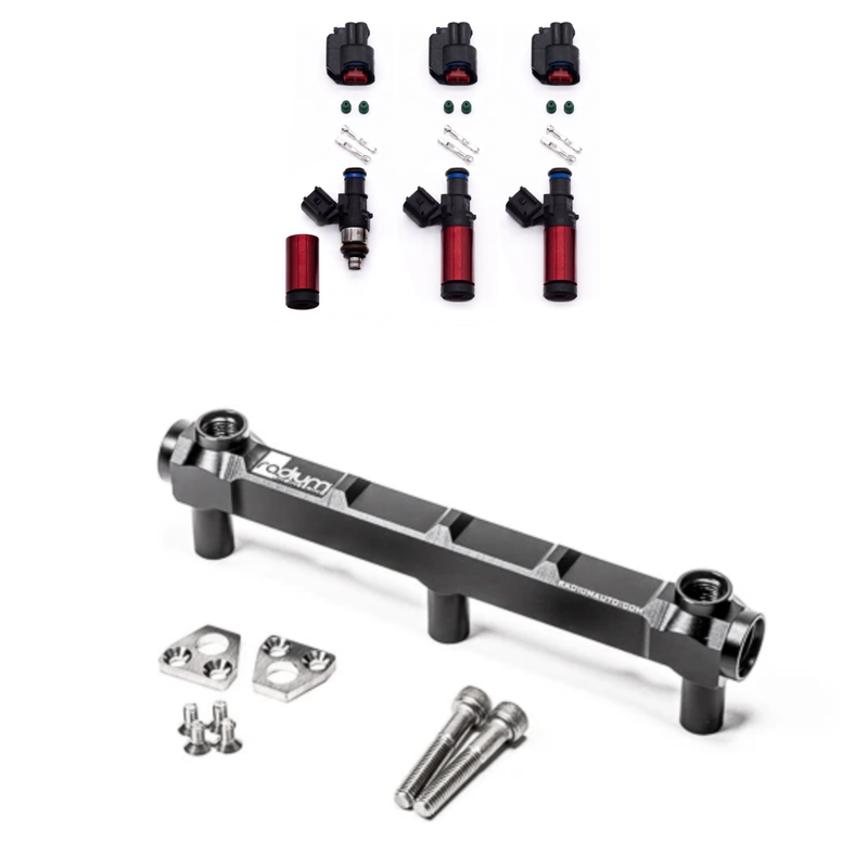 Radium Engineering Injector Dynamics XDS Injectors + Radium Fuel Rail Package - GR Yaris / GR Corolla, product image, part 0766.1050.55