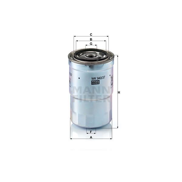 Mann Fuel Filter WK940/37x