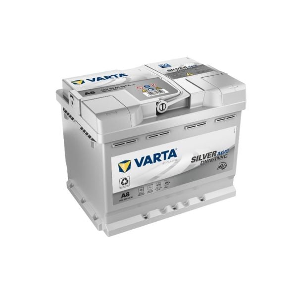 Varta A8 xEV Silver Dynamic AGM Battery 680CCA/125RC/SAE 0/DIN55H