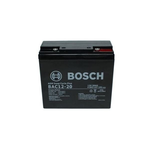 Bosch BAC12-20 AGM Deep Cycle Plus 21.4Ah 380CCA Battery 0 092 L57 151