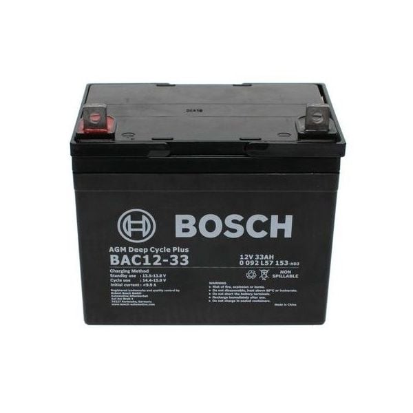 Bosch BAC12-33 AGM Deep Cycle Plus 35.4Ah 400CCA Battery 0 092 L57 153