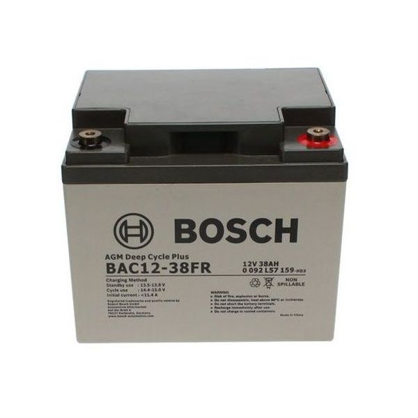 Bosch BAC12-38FR AGM Deep Cycle Plus 40.7Ah 400CCA Battery 0 092 L57 159