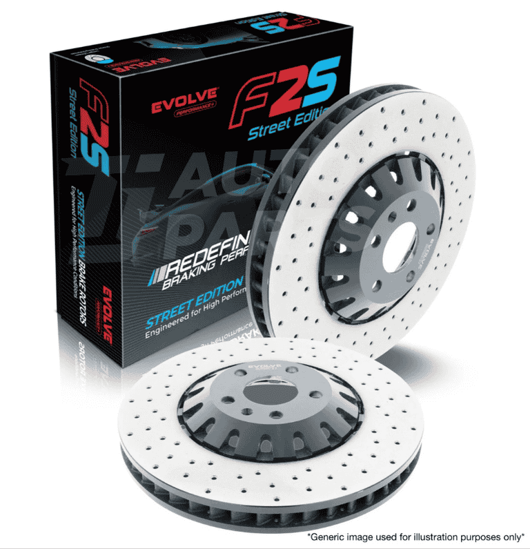 Bremtec BDR22387REV Evolve F2S 2-Piece Performance Brake Rotor Single Right 320mm Slotted