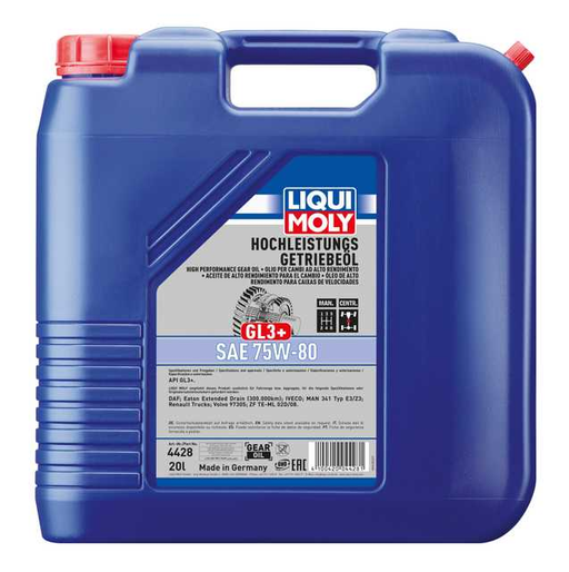 LIQUI MOLY High Performance Gear Oil (GL3+) SAE 75W-80 20 L 4428